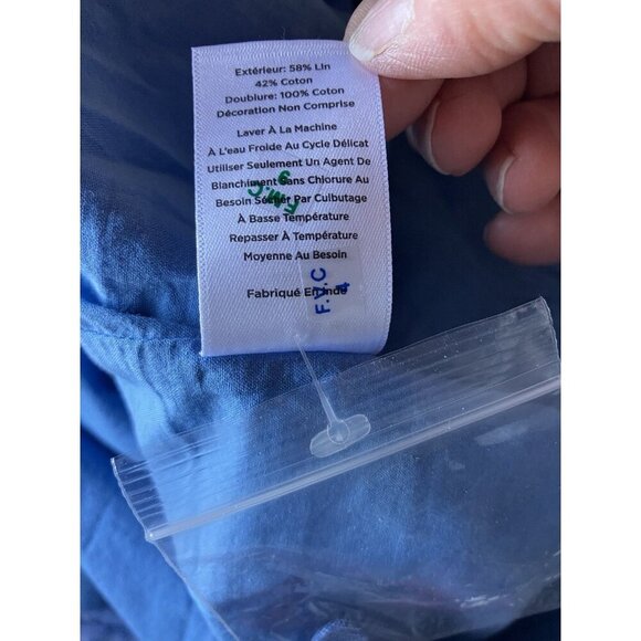 NWT Talbots Linen Scalloped Embroidered Detail Shift Dress Lined Small MSRP $129 - Picture 13 of 13